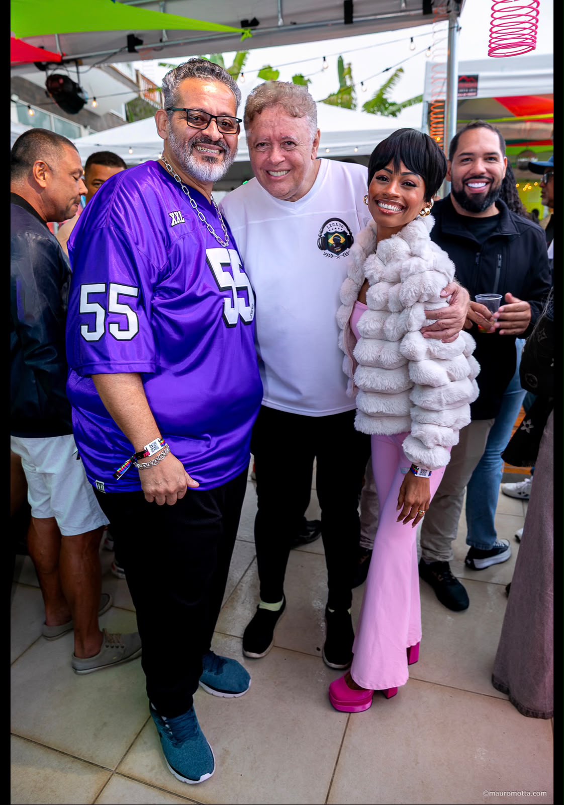 O Empresário Júnior Azevedo, DJ Marlboro e a Atriz Antonela Azevedo (Tô de Graça)