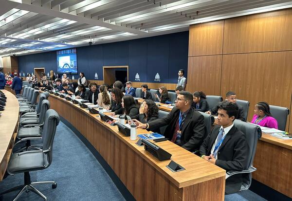 Membros do Parlamento Juvenil participam de sessão na Alerj