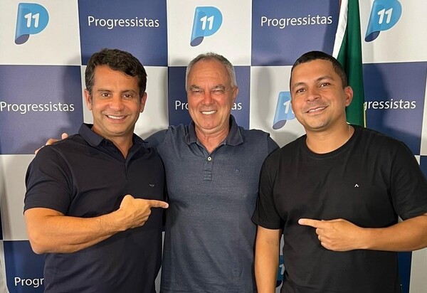 Ex-Prefeito Aarão e o Vereador Presidente da Câmara Renato Fifiu ganham a benção do PP 