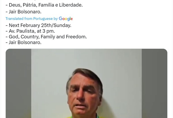 Assista: Sem defesa, Bolsonaro apela para seus seguidores e convoca manifestação na Paulista no dia 25 de fevereiro