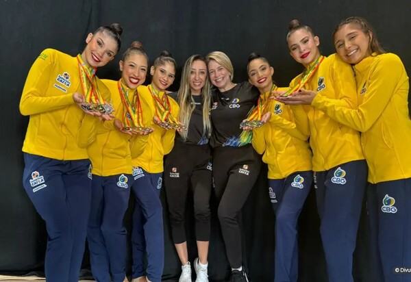 Ginástica Rítmica fatura 1º ouro de 2024 em etapa da Copa do Mundo