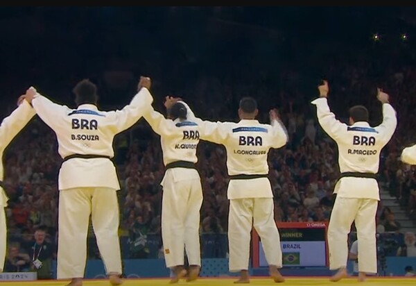 Paris: Brasil conquista bronze em cima da Itália pelo judô em equipes