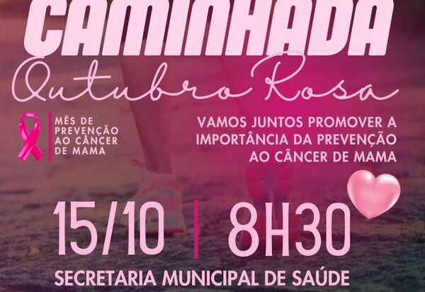 São João de Meriti Mobiliza-se Contra o Câncer de Mama com Caminhada do Outubro Rosa