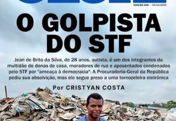 Capa Corajosa E Triste Da Realidade Brasileira: Jean De Brito: Autista Condenado Por Ajudar Idosas Em Protesto