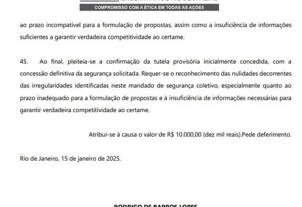 Megaprojeto Hídrico de 1,6 Bilhões Sob Suspeita: Licitação Bilionária da Cedae Enfrenta Contestação Judicial