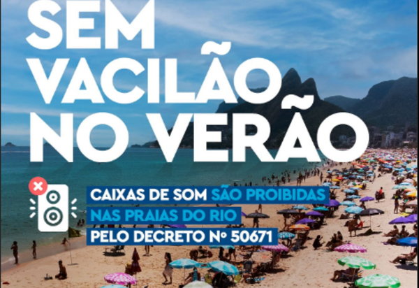 Prefeito Paes vai à praia e coloca heavy metal nas alturas para coibir caixas de som