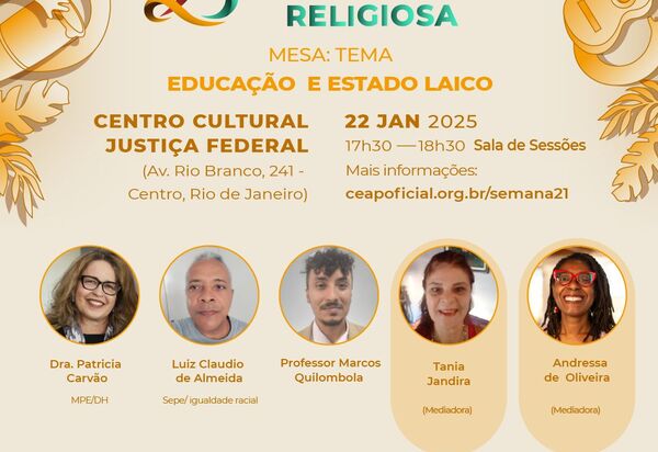 Semana Nacional de Combate à Intolerância Religiosa