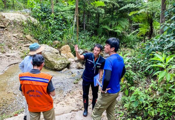 Prevenção de desastres naturais: Equipe da Cooperação Brasil-Japão apresenta projeto da Barreira SABO em Teresópolis
