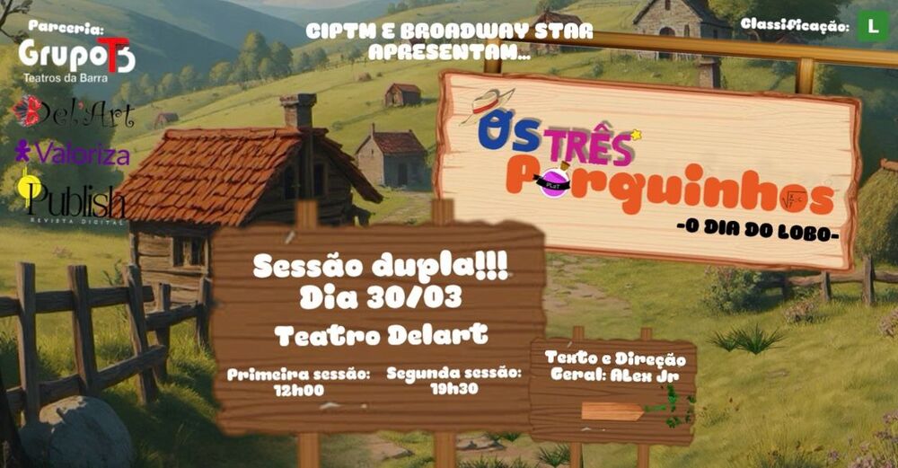 Grupo TB apresenta o musical ‘Os Três Porquinhos - O Dia Do Lobo’