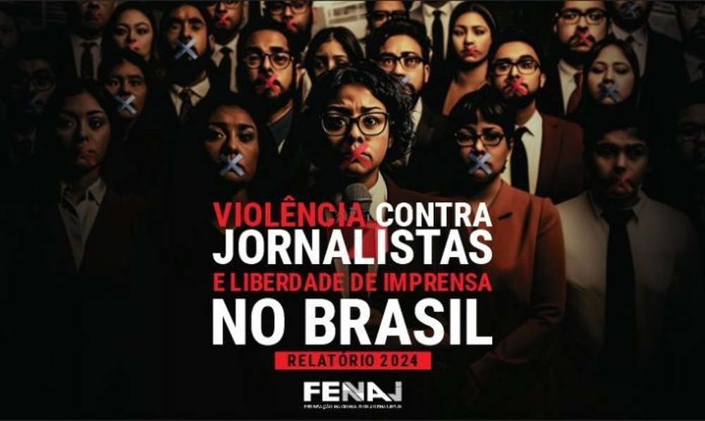 Violência contra jornalistas diminui em 2024, mas FENAJ alerta: censura e assédio judicial estão em alta