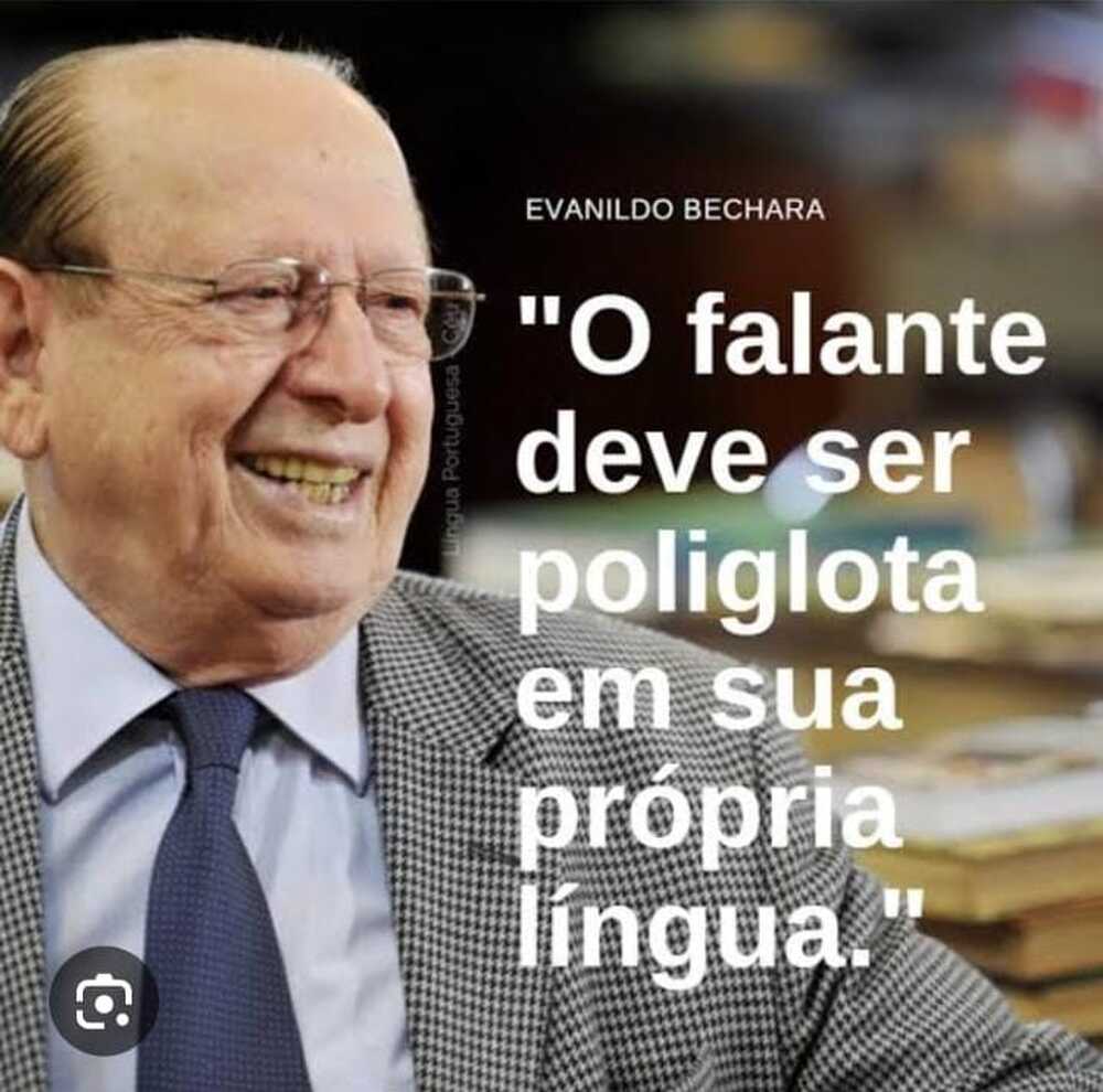 Hoje partiu um dos maiores brasileiros que tivemos, Evanildo Bechara