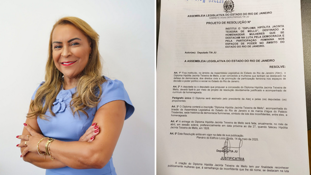 Alerj propõe criação do Diploma Hipólita Jacinta para homenagear mulheres defensoras da democracia
