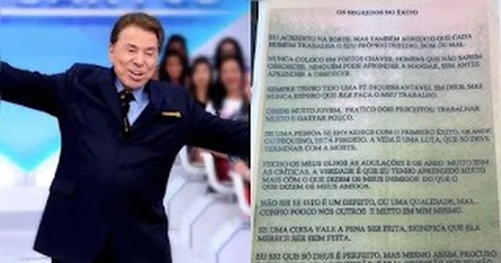 lFilhas de Silvio Santos encontram carta escrita pelo pai antes de morrer 