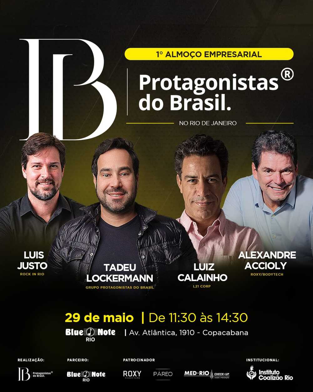 Networking de alto impacto: Clube Protagonistas do Brasil desembarca no Rio de Janeiro com encontro histórico de líderes empresariais 