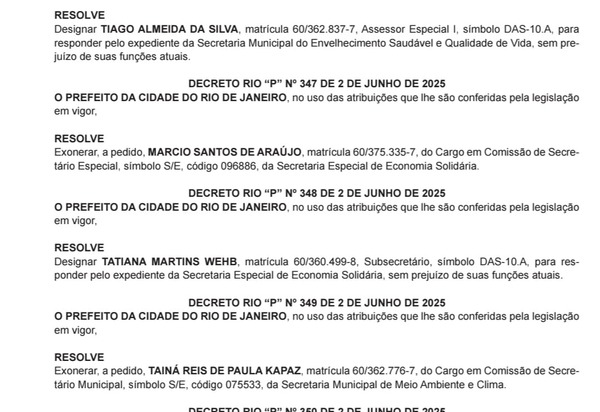 Paes aprendeu a lição e exonera secretários para reforçar base na votação do projeto da Guarda Municipal
