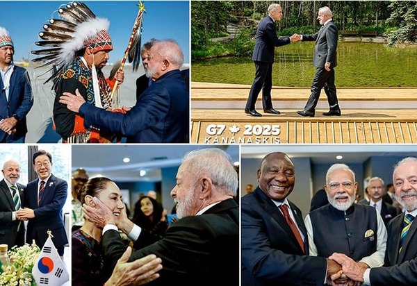 Lula critica no G7 gastos militares de US 2,7 tri, vácuo de liderança global e pede diálogo pela paz
