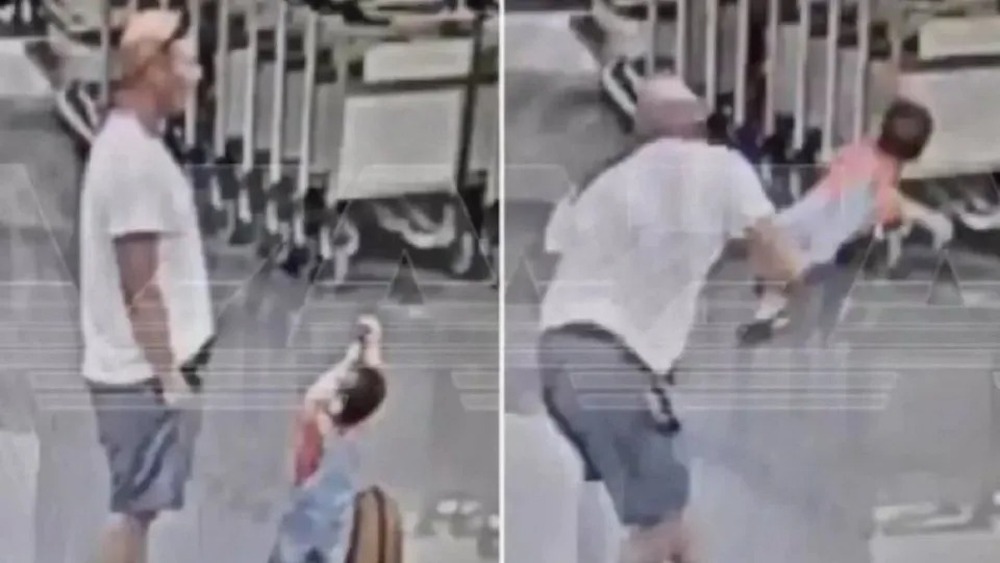 Homem arremessa bebê de 18 meses em aeroporto; imagens chocam