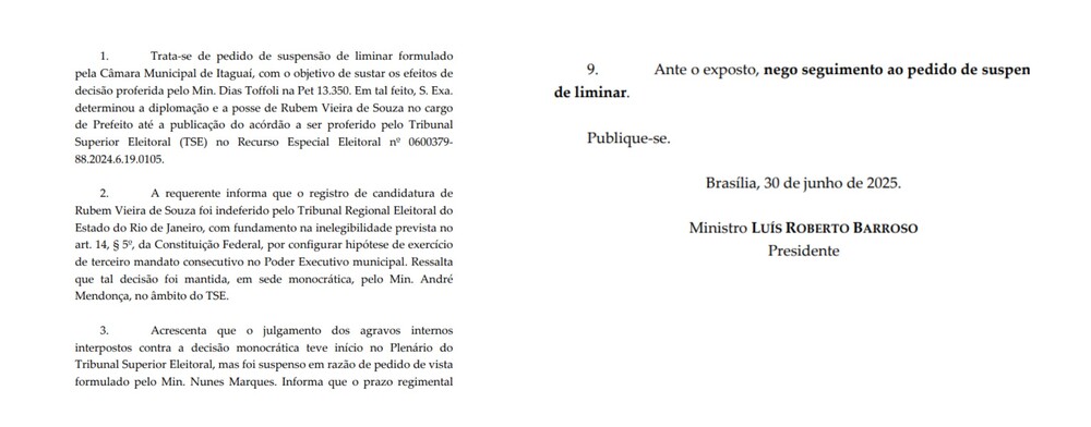 Barroso mantém Rubão na Prefeitura e confirma soberania popular