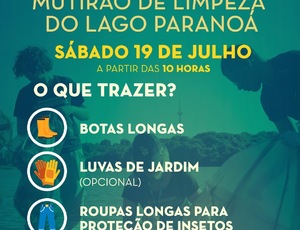Mutirão de Limpeza no Lago Paranoá mobiliza comunidade em ação coletiva por sustentabilidade