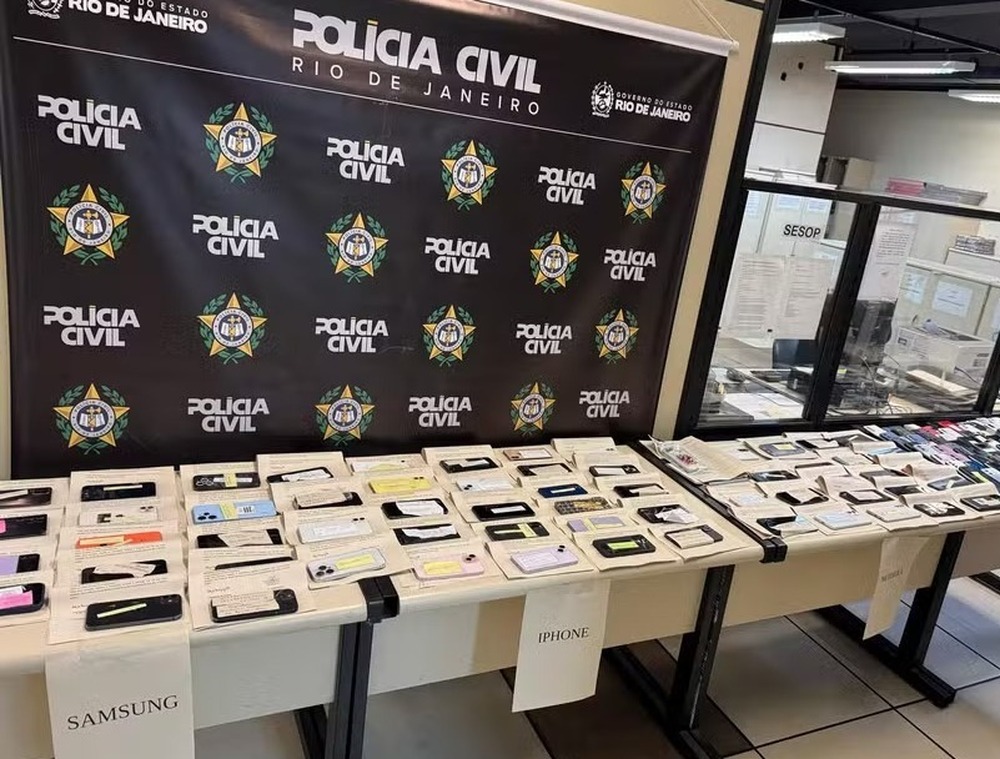 1.400 celulares roubados no RJ serão devolvidos pela polícia civil
