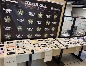 1.400 celulares roubados no RJ serão devolvidos pela polícia civil