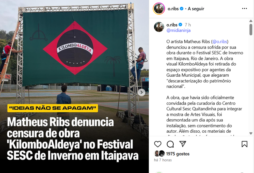 Polêmica artística expõe tensão entre liberdade de expressão e símbolos nacionais em Petrópolis