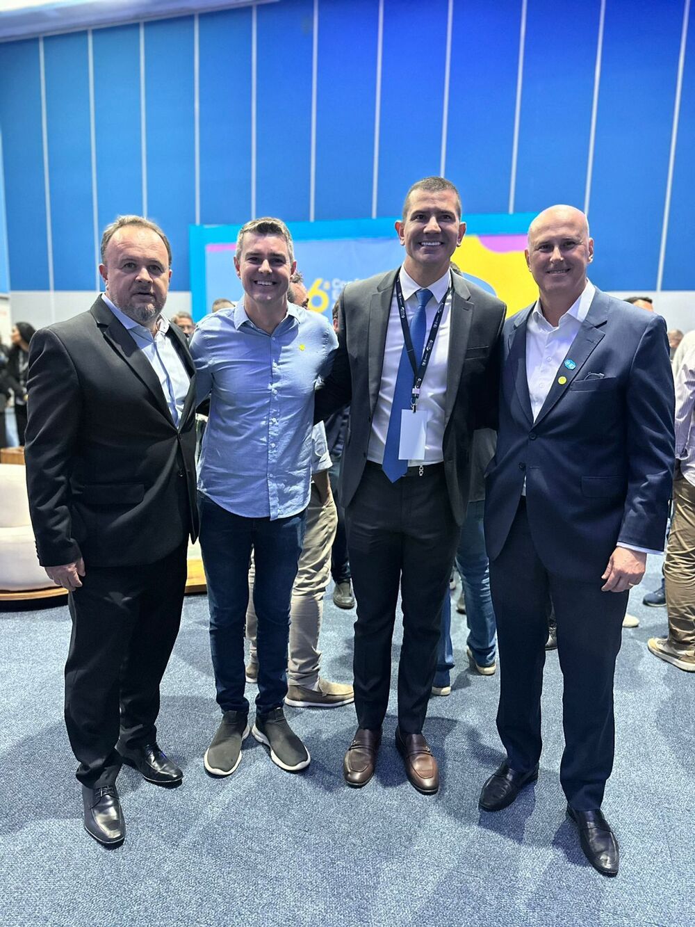 Prefeito de Resende, Tande Vieira, secretário de Governo, Elio Rodrigues, e ex-prefeito Diogo Balieiro participam da 6ª Conferência Estadual das Cidades no Rio de Janeiro