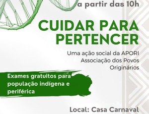 Ação social oferece exames gratuitos para população indígena e periférica no Rio de Janeiro