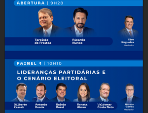 Esfera Brasil reúne Michel Temer, Gilmar Mendes, Tarcísio de Freitas, Roberto Campos Neto, André Esteves, Alexandre Silveira e Gilberto Kassab em seminário em São Paulo