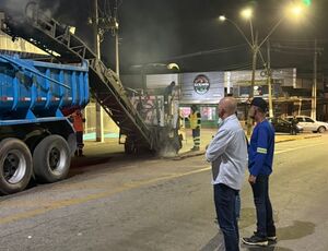 Tande Vieira acompanha início do Programa Asfalto Presente em Resende