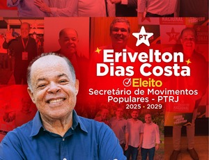 Erivelton Dias Costa é eleito Secretário de Movimentos Populares do PT/RJ representando Paracambi