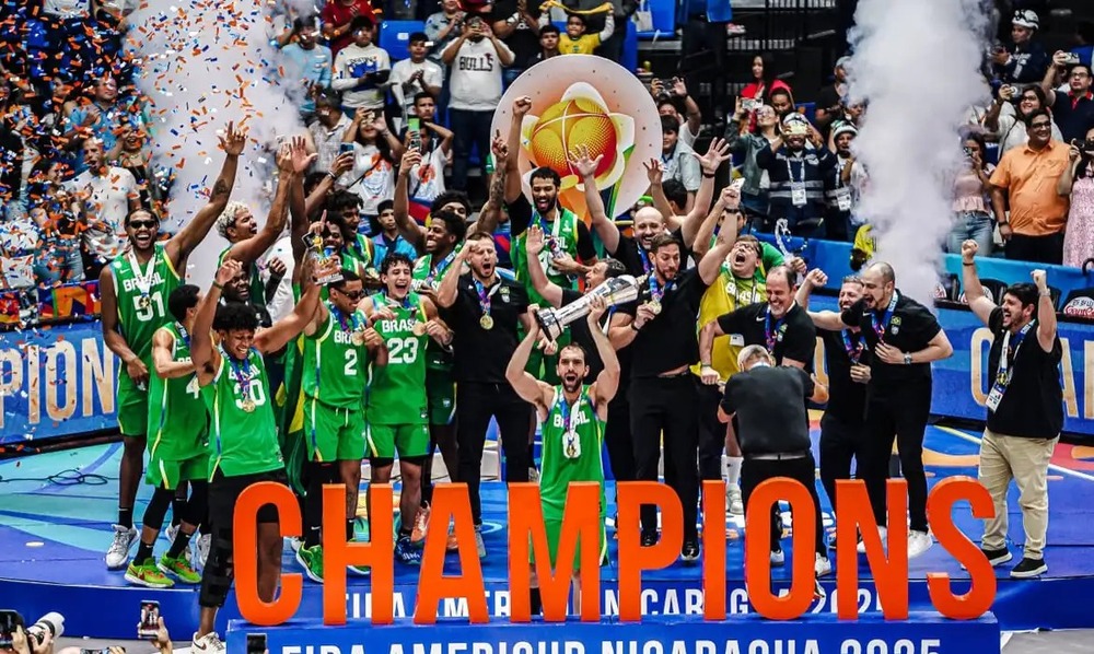 Brasil é campeão da AmeriCup de basquete após 16 anos de jejum