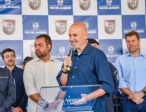 Prefeito Tande Vieira recebe governador Cláudio Castro em Resende para entrega de novas viaturas semiblindadas