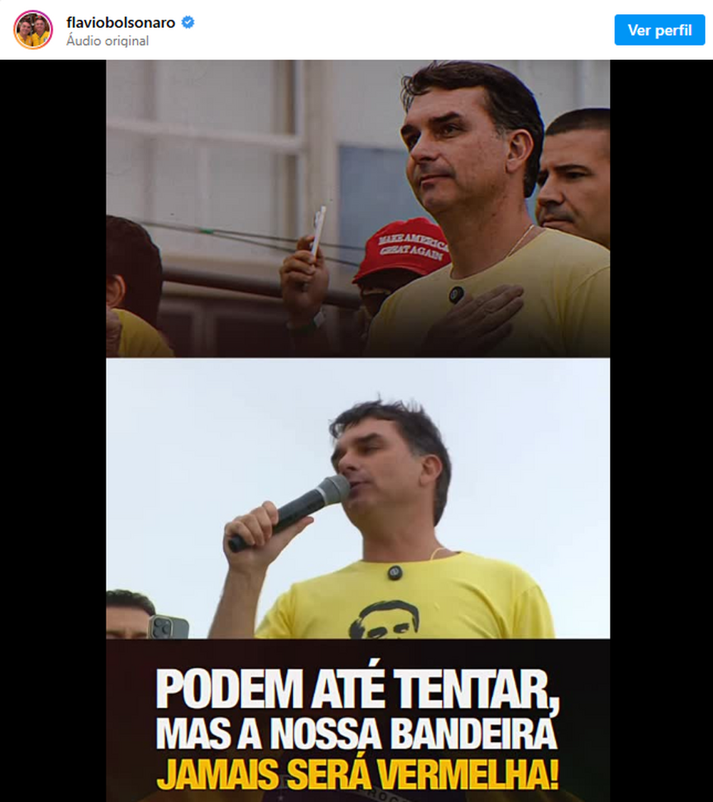 Flávio dispara contra Moraes em Copacabana: ‘segunda facada em Bolsonaro’