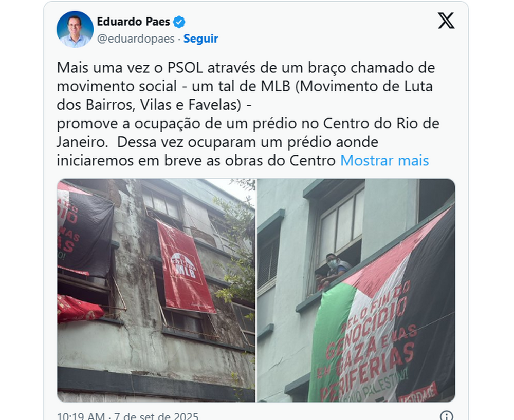 Eduardo Paes ordena desocupação que termina em agressão a Deputados e representantes do PSOL