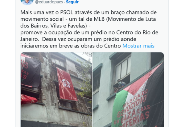 Eduardo Paes ordena desocupação que termina em agressão a Deputados e representantes do PSOL