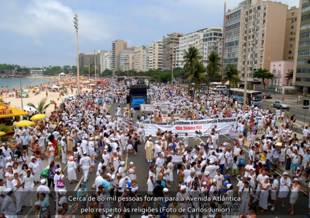  18ª Caminhada em Defesa da Liberdade Religiosa  acontece no domingo - dia 21 de setembro,  em Copacabana