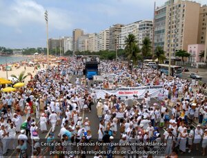  18ª Caminhada em Defesa da Liberdade Religiosa  acontece no domingo - dia 21 de setembro,  em Copacabana