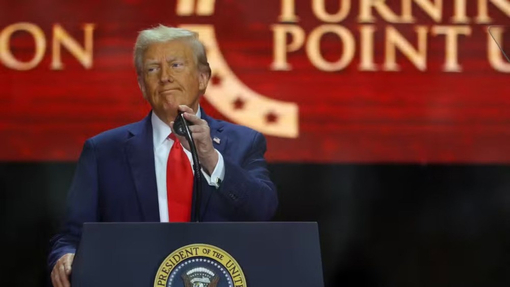 'Ele foi assassinado porque viveu com coragem'. Saiba o que Trump disse no funeral de Charlie Kirk