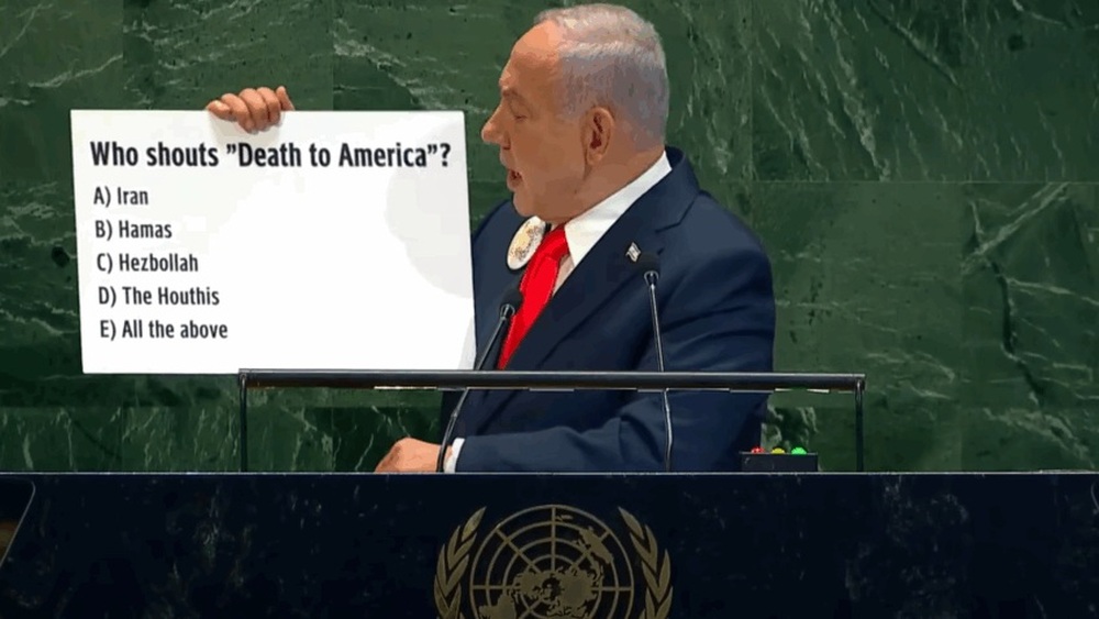 Netanyahu recorre a 'quiz' em discurso na Assembleia Geral da ONU para criticar Irã, Hamas e Hezbollah