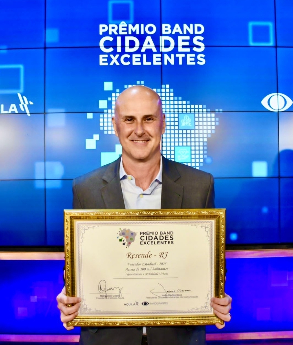 Prefeito Tande Vieira celebra conquista de Resende no Prêmio Band Cidades Excelentes