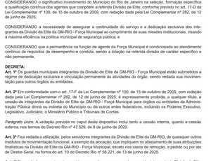 Eduardo Paes blinda elite da Guarda Municipal e proíbe cessão de agentes