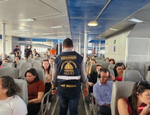 Duas barcas são interditadas durante vistoria técnica realizada pela equipe do deputado Marcelo Dino