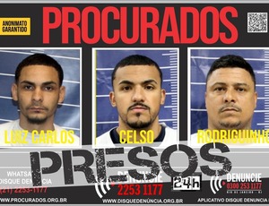 Com informações do Disque Denúncia, polícia prende em Campinho três homens que fugiram da megaoperação no Alemão e Penha