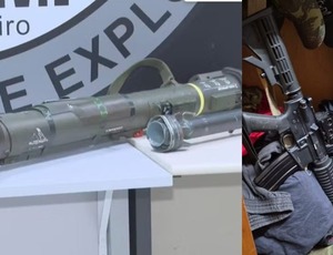 Bazuca e fuzis são apreendidos no Rio em ação contra tráfico interestadual de armas