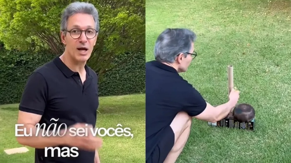 Zema solta rojão para ironizar PT, é cobrado sobre lei e fala em edição de vídeo