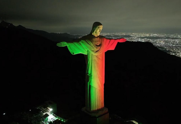 Hoje: Cristo Redentor recebe as cores italianas em homenagem aos 75 anos da CCIE