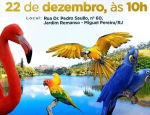 Parque das Aves será inaugurado no dia 22 de dezembro em Miguel Pereira (RJ)