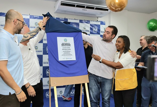 Cláudio Castro inaugura no Méier 15º Restaurante do Povo