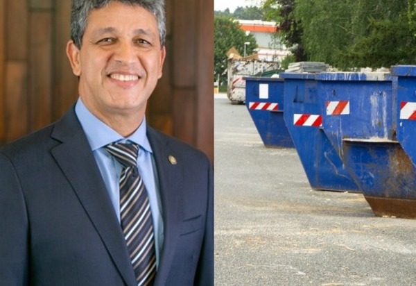 Agora é lei, caçambas de entulho terão sinalização